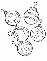 Christmas Coloring Ball Pages Printable Getdrawings sketch template
