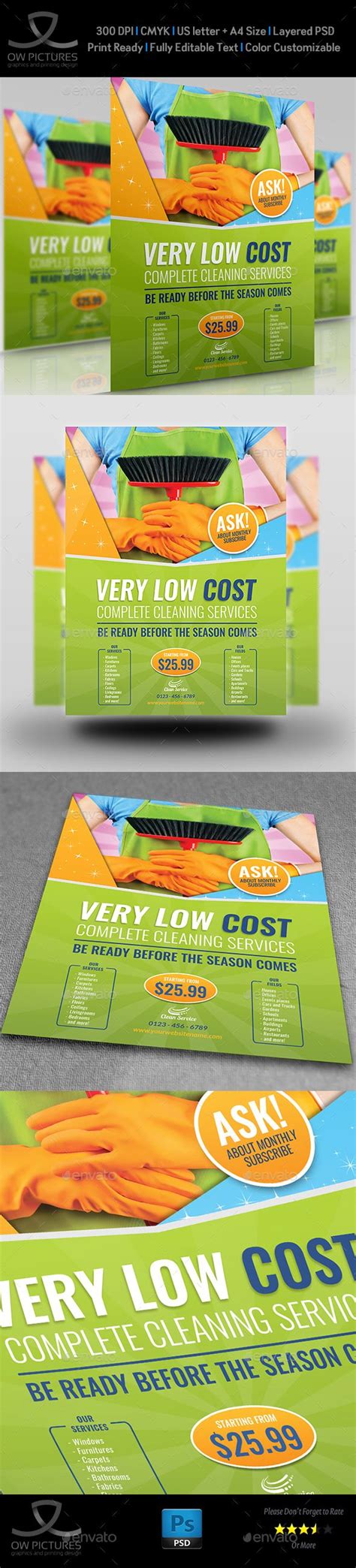 cleaning services flyer template vol cleaning service flyer