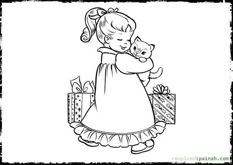 puppy  kitten coloring page coloring home