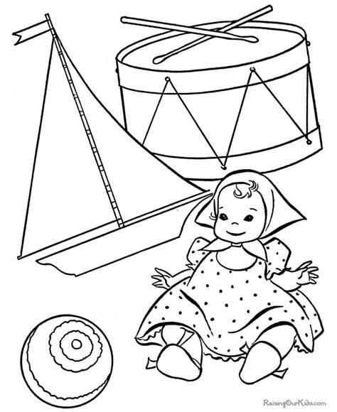 christmas toys coloring pages   print