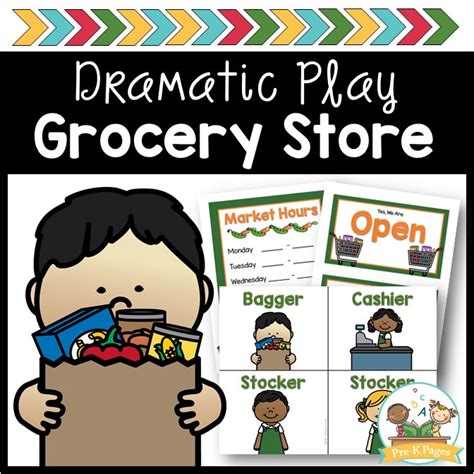 dramatic play grocery store pre  pages