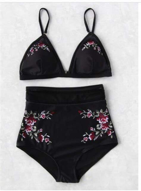 calico print high waist bikini set in 2020 bikini set