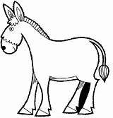 Donkey Coloring Pages Printable Kids Animal Color Mule Animals Cartoon Farm Sheet Preschool Colouring Outline Sheets Drawing Making Da Gif sketch template