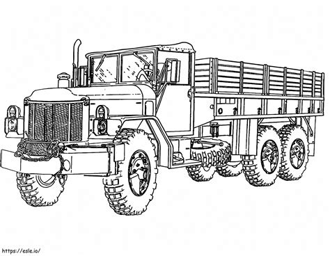 printable truck coloring page