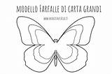 Farfalle Ritagliare Farfalla Modello Carta Manifantasia Piccolo Medio sketch template