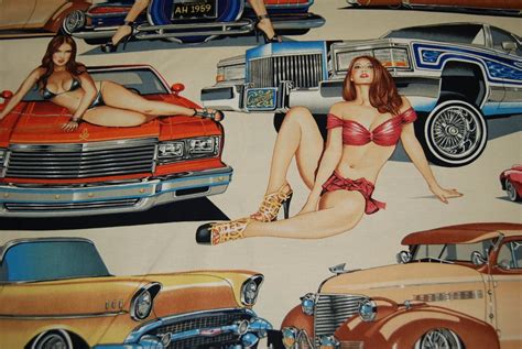 Sexy Pin Up Ladies Hot Rod Muscle Cars Bikini Babes