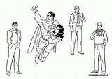 Coloring Superman Pages Printable Popular sketch template