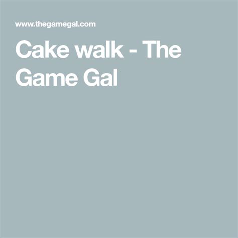cake walk  game gal cake walk pto walking game walks gaming