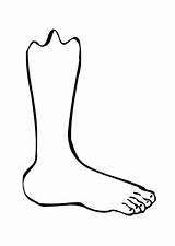 Foot Coloring Pages Printable sketch template