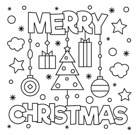 pin  merry christmas  coloring pages