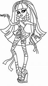 Monster High Coloring Cleo Nile Pages Draculaura Colouring Para Colorir Desenho Dolls Desenhos Pintar Print Pdf Color Party Doll Monsters sketch template