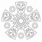 Mandala Coloring Print Pages Guardado Desde Tons Printable Designs These sketch template