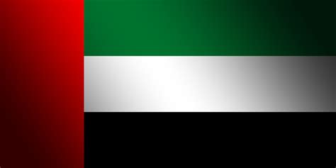 die flagge der vereinigten arabischen emirate wagrati