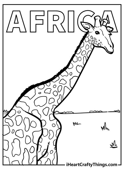 africa coloring pages  print