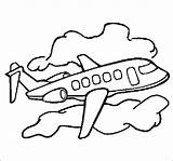 Avion Moyens Coloriage Nubes Les Trasporti Trasporto Mezzi Colorier Colorare Disegno Meios Samoloty Helikoptery Aviones Kolorowanki Dla Riscos Noviembre Medios sketch template