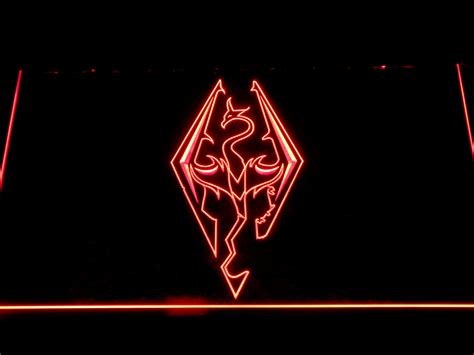 skyrim dragon logo led neon sign safespecial