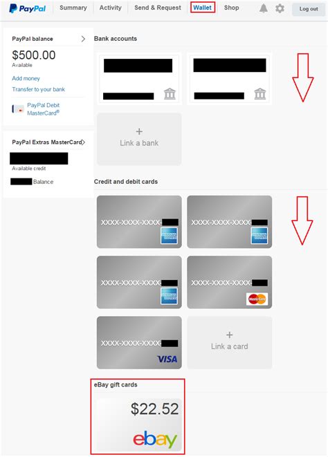 find hidden ebay gift cards   paypal account