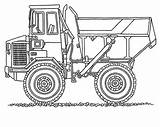 Coloring Digger Dump Truck Monster Size sketch template