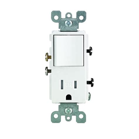 leviton decora  amp tamper resistant combo switch  outlet light switch outlet combo
