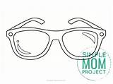 Sunglasses Simplemomproject Outline sketch template