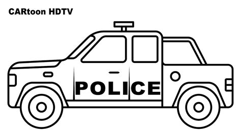 police truck coloring page