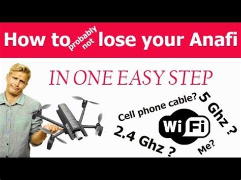 anafi wifi   lose  drone   easy step youtube
