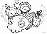 Coloring Octonauts Pages Cuttlefish Cuddle Color Print Printable Kids Cartoon Drawing sketch template