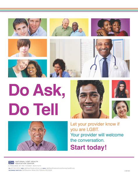 Do Ask Do Tell Series Poster Lgbtqia Health Education