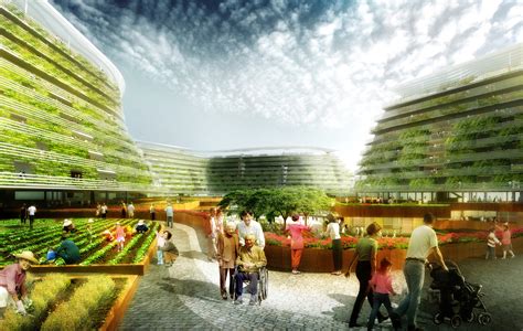 spark proposes vertical farming hybrid  house singapores aging population archdaily