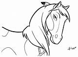 Spirit Horse Coloring Pages sketch template