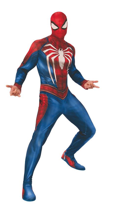 marvel costume de spider man ps4 adulte gamer verse hommes