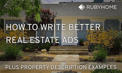 write effective real estate ads description examples