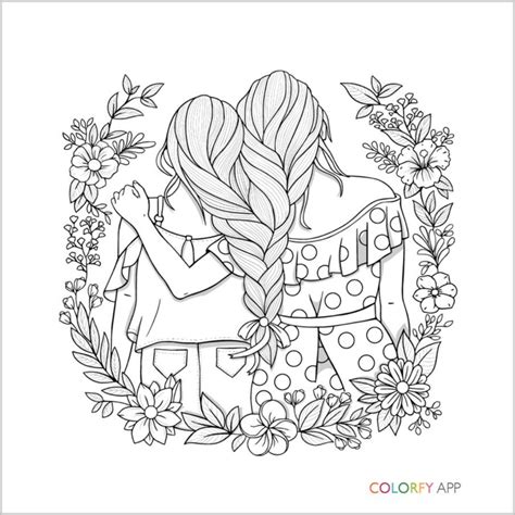 bff coloring pages  girls jesyscioblin