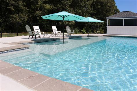 pool  sun shelf  gunite swimming pool rectangular pool pool