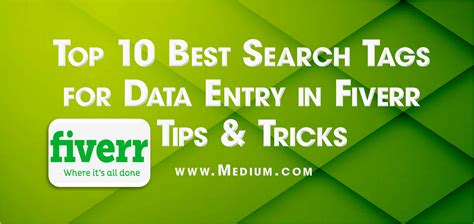 search tags  data entry  fiverr medium