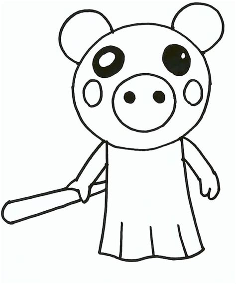 roblox piggy coloring pages coloring home