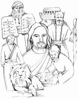 Testament Bible Christ Getcolorings Gilbreath sketch template