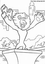 Coloring Madagascar Pages Alex Lion sketch template