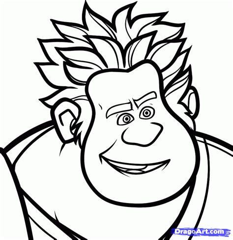 draw wreck  ralph easy learn   draw ralph  wreck