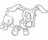 Coloring Sonic Cream Pages Rabbit Generations Play Chao Surfing Print Printable Template sketch template