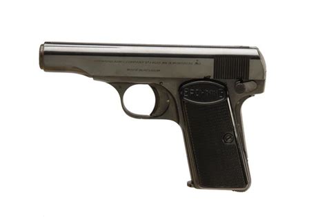 browning  pocket sn single action semi auto pocket pistol   belgium blued finish
