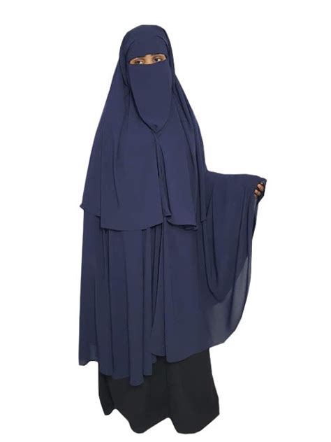 Three Layer Niqab With Integrated Hijab Buy Long Niqab Niqab
