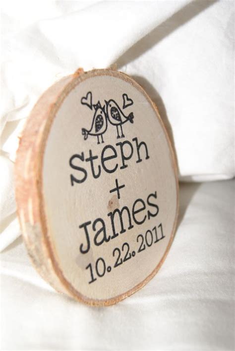 wooden magnet favors weddingbee photo gallery