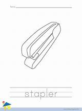 Stapler Worksheet Coloring Stationery Worksheets Learning Staples Thelearningsite Info Template sketch template