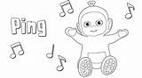 Teletubbies Ping Colour Things Do sketch template