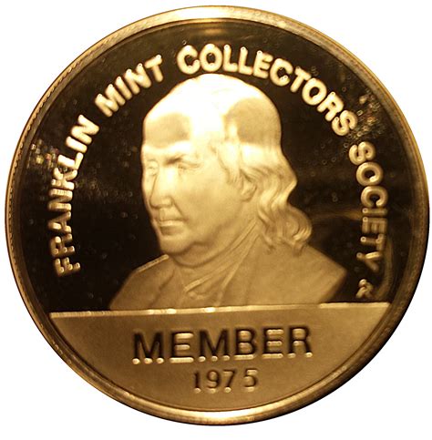 token franklin mint collectors society member jetons numista