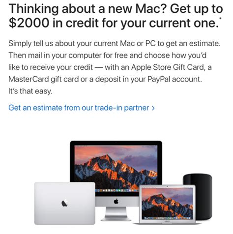 apple canada launches macpc trade  program offers    credit iphone  canada blog