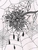 Spinne Cobwebs Spinnennetz Malvorlage Zentangle sketch template