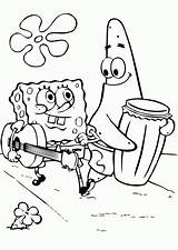 Coloring Disney Spongebob Pages Cartoon sketch template