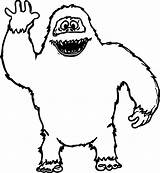 Abominable Snowman Rudolph Bumble Moonracer Misfit Wecoloringpage Clipartmag Dentistmitcham sketch template